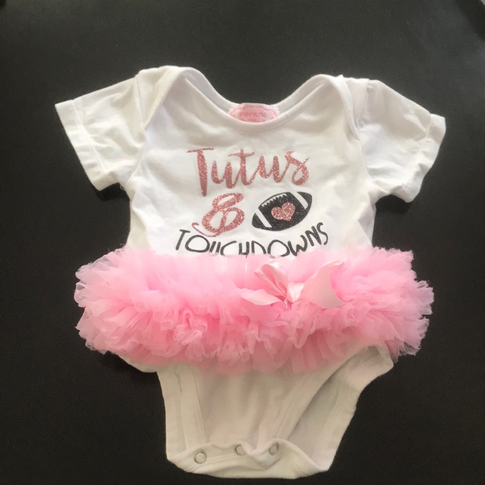 Tutus & touchdowns onesies 🏈